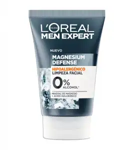 Loreal Paris - Limpiador facial Magnesium Defense Men Expert - Piel sensible