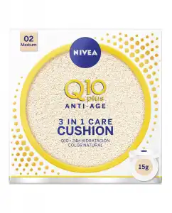 NIVEA - Crema Con Color 3 En 1 Care Cushion Q10 Plus Antiedad FP 15