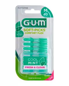 Gum - Palillos Interdentales Soft-Picks Comfort Flex Menta Medium