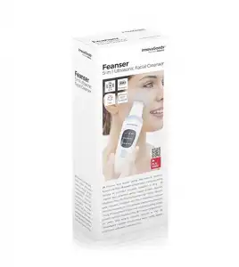 InnovaGoods - Limpiador facial ultrasónico 5 en 1 Feanser