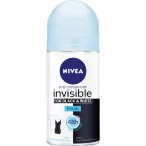 Nivea Desodorante Nivea Roll On Black And White Fresh, 50 ml