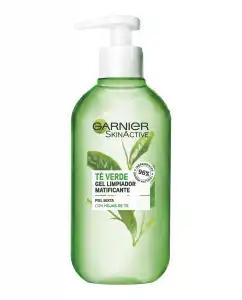 Garnier - Gel Limpiador Botánico Con Hoja De Té Verde Skin Active