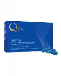 Q77+ - 60 Cápsulas Power Sex Estimulador Sexual Masculino