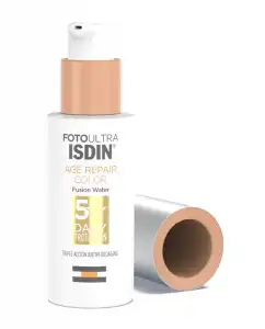 Isdin - Protector Solar Facial Antienvejecimiento Con Color FOTOULTRA Age Repair Color SPF50 50 Ml