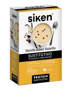 Siken® - Pack 6 Sobres Protein Sustitutive Natilla Vainill 50 G Siken