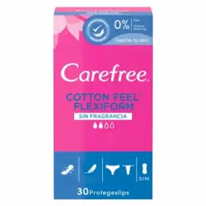 Carefree Carefree Salvaslip Transpirable Flexiform, 30 un