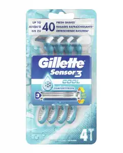 Gillette - Maquinillas De Afeitar Desechables Sensor3 Cool