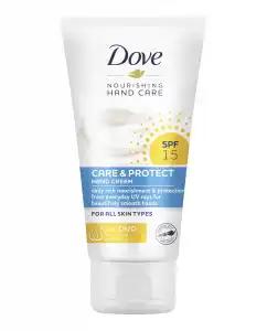 DOVE - Crema De Manos Care & Protect Con Protección Solar SPF15