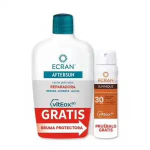 Ecran Leche Hidratante Aftersun Mas Bronceador Lemonoil Spray, 400 ml