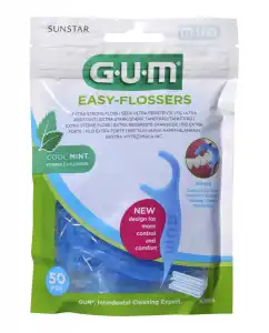 Gum - 50 Aplicadores De Hilo Dental Easy Flossers