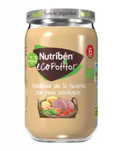 Nutribén® - Potito Eco Verduras De La Huerta Con Pavo Ecológico 6 Meses