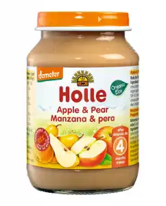 Holle - Tarrito Manzana Y Pera 190 G