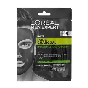 Men Expert Loreal Men Expert Pure Charcoal Mascarilla De Tejido, 1 un