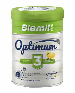 Blemil - Fórmula de Crecimiento Blemil 3 Optimum Protech 0% Azúcar 800 g Blemil.