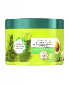 Herbal Essences - Mascarilla Nutritiva Con Aceite De Aguacate Y Aloe Para Pelo Seco Bio:renew