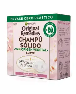 Garnier - Champú Sólido Suave Original Remedies Délicatesse De Avena