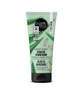 Organic Shop - Crema facial ligera - Aloe y Aguacate