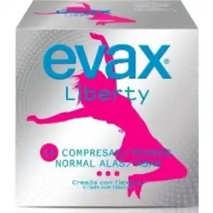 Evax Compresa Liberty Normal Alas, 12 un