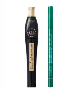 Bourjois - Set de máscara Twist Up + delineador Contour Clubbing - Ultra Brown/ Loving Green