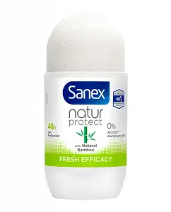 Sanex - Desodorante Roll-on Natur Protect Fresh Efficacy Con Bambú