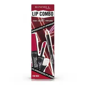 Rimmel Lasting Provocalips Combo 2 Labial Líquido + Perfilador de Labios