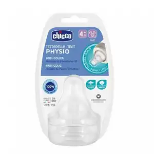 Chicco Chicco Tetina Physio Flujo Rápido 2 Uds 4M +