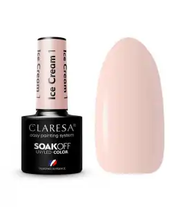 Claresa - Esmalte semipermanente Soak off - 01: Ice Cream