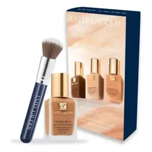 Estee Lauder Double Wear Estuche con Brocha 3N1 IVORY BEIGE Base de Maquillaje