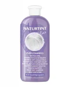 Naturtint - Champú Matizador Violeta Para Cabello Rubio, Con Mechas Y Grises 400 Ml