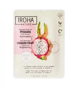 Iroha Nature - Mascarilla facial Tisú Iluminadora - Pitahaya