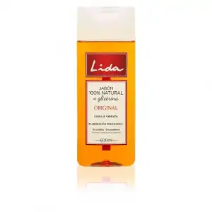 Lida LIDA JABON LIQUIDO 100% NATURAL DE GLICERINA ORIGINAL 600 ml Gel de Baño