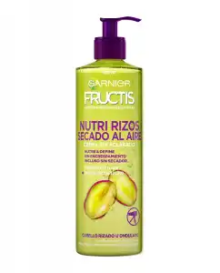 Garnier - Tratamiento Capilar Fructis Nutri Rizos Secado Al Aire Pelo Rizado U Ondulado 400 Ml