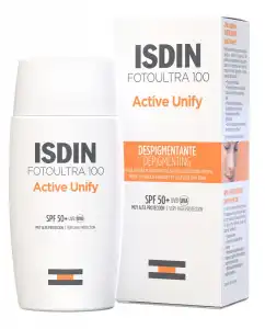 Isdin - Fotoprotector Fluido Fusión Active Unify FotoUltra 100 SPF 50+ Sin Color