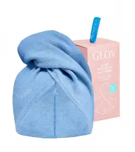 GLOV - Toalla para cabello de microfibra Hair Wrap - Azul