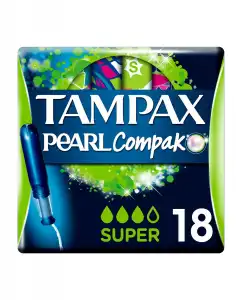 Tampax - Tampones Con Aplicador Compak Pearl Tamaño Super