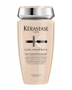 Kérastase - Champú Cremoso E Hidratante Para Cabello Ondulado, Rizado O Afro Bain Hydratation Douceur Curl Manifesto 250 Ml