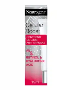 Neutrogena - Contorno De Ojos Antiarrugas Rejuvenecedor Cellular Boost Antiedad Con Ácido Hialurónico Y Retinol 15 Ml