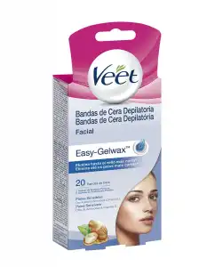 Veet - Banda Cera Fría Facial Piel Sensible