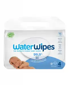 WaterWipes - 4x60 Unidades Toallitas Para Bebé