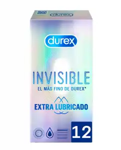 Durex - Preservativos Invisible Extra Lubricado