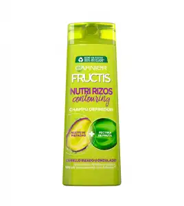 Garnier - Champú Fructis Fortificante Nutri Rizos - Cabello rizado y ondulado 300ml