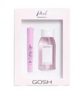 Gosh - Set de máscara de pestañas y desmaquillante Pink Essentials