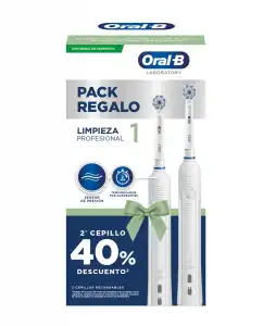 Oral B-Braun - 2 Cepillos Eléctricos Recargables Professional Clean 1 Oral B - Braun