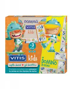 Vitis - Pack Cepillo Dental + Gel Dentífrico + Gadget Kids
