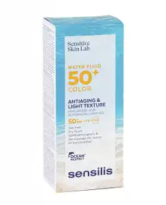 Sensilis - Ultra Fluido Acuoso Protector Solar Water Fluid SPF 50+ Antiedad Fluido Con Color 40 Ml