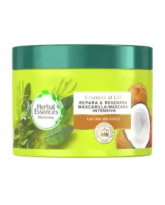 Herbal Essences - Mascarilla Concentrada Hidratante Con Leche De Coco Para Pelo Muy Seco Bio:renew