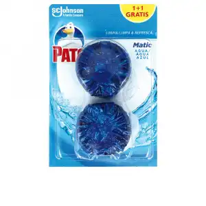 Pato Wc Matic agua azul desodorizante 2 x 50 gr