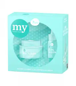 7 Days - *My Beauty Week* - Set de regalo limpiador en mousse + sérum Mattifying Paradise