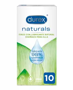 Durex - Preservativos Naturals Finos Con Lubricante Natural