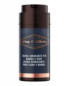 Gillette - Crema Hidratante Para Cara Y Barba King